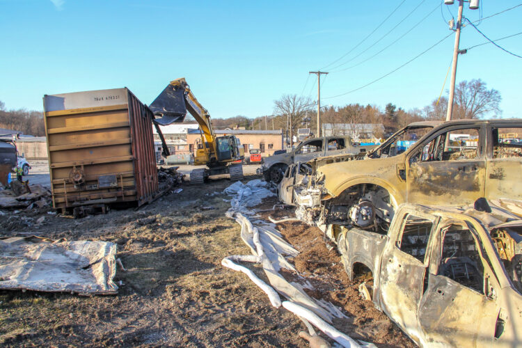 Update provided on derailment waste removal, private well testing